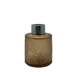 Dyfuzor zapachowy z wzorem brązowy transparent 100 ml - silver – szkło do dyfuzora, widok produktu