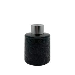 Dyfuzor zapachowy z wzorem czarny błysk 100 ml - silver – szkło do dyfuzora, widok produktu