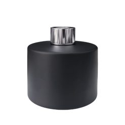 Dyfuzor zapachowy okrągły czarny mat 200 ml – silver – szkło do dyfuzora, widok produktu