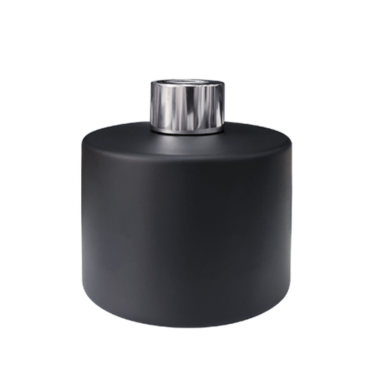 Dyfuzor zapachowy okrągły czarny mat 200 ml – silver – szkło do dyfuzora, widok produktu