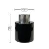 Dyfuzor zapachowy okrągły czarny błysk 50 ml – silver – wymiary produktu