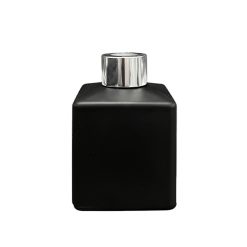 Dyfuzor zapachowy kwadrat czarny mat 150 ml – silver – szkło do dyfuzora, widok produktu