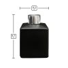 Dyfuzor zapachowy kwadrat czarny mat 150 ml – silver – wymiary produktu