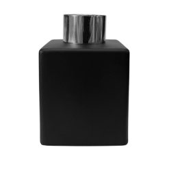 Dyfuzor zapachowy kwadrat czarny mat 100 ml – silver – szkło do dyfuzora, widok produktu