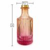 Dyfuzor ryflowany – Pomarańczowo różowy ombre 200 ml – gold – wymiary produktu
