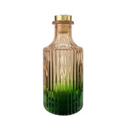 Dyfuzor ryflowany – Pomarańczowo zielony ombre 200 ml – gold – szkło do dyfuzora, widok produktu
