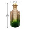 Dyfuzor ryflowany – Pomarańczowo zielony ombre 200 ml – gold – wymiary produktu