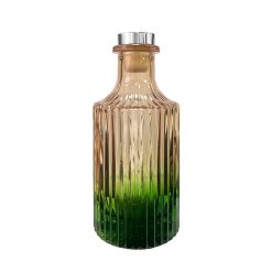 Dyfuzor ryflowany – Pomarańczowo zielony ombre 200 ml – silver – szkło do dyfuzora, widok produktu
