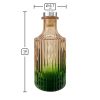 Dyfuzor ryflowany – Pomarańczowo zielony ombre 200 ml – silver – wymiary produktu