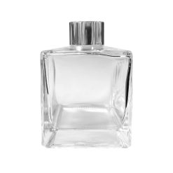 Dyfuzor zapachowy kwadrat 200 ml – silver – szkło do dyfuzora, widok produktu