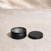 Pojemnik metalowy 64×42 mm czarny matowy do świec – zdjęcie produktowe
