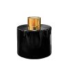 Dyfuzor zapachowy okrągły czarny błysk 150 ml – gold – szkło do dyfuzora, widok produktu