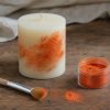 Pigment perłowy Exterior Flash Red Kylin – zastosowanie pigmentu perłowego na świecy w pracowni