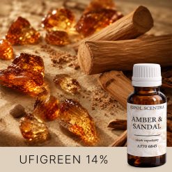 Amber & Sandal – olejek zapachowy do świec i dyfuzorów