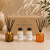Zestaw dwóch dyfuzorów Satin Gold Coffee & Orange – mieszanka 2 × 100 ml