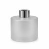 Dyfuzor zapachowy okrągły w efekcie satyny 200 ml – silver – szkło do dyfuzora, widok produktu